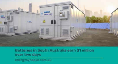 Big battery revenue south australia