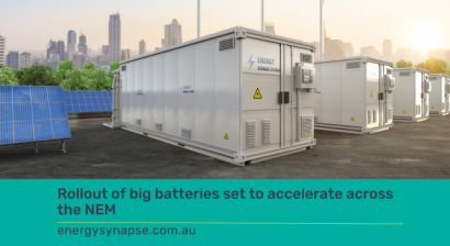 rollout big batteries NEM