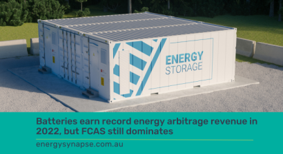 battery storage revenue energy arbitrage FCAS